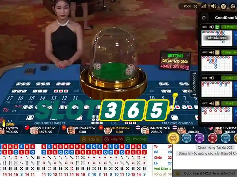 Giao diện trang chủ sảnh game Slot365 tại casino trực tuyến